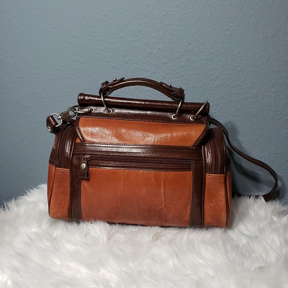 VINTAGE Handbag Shoulder Brown - Picture 2 of 8